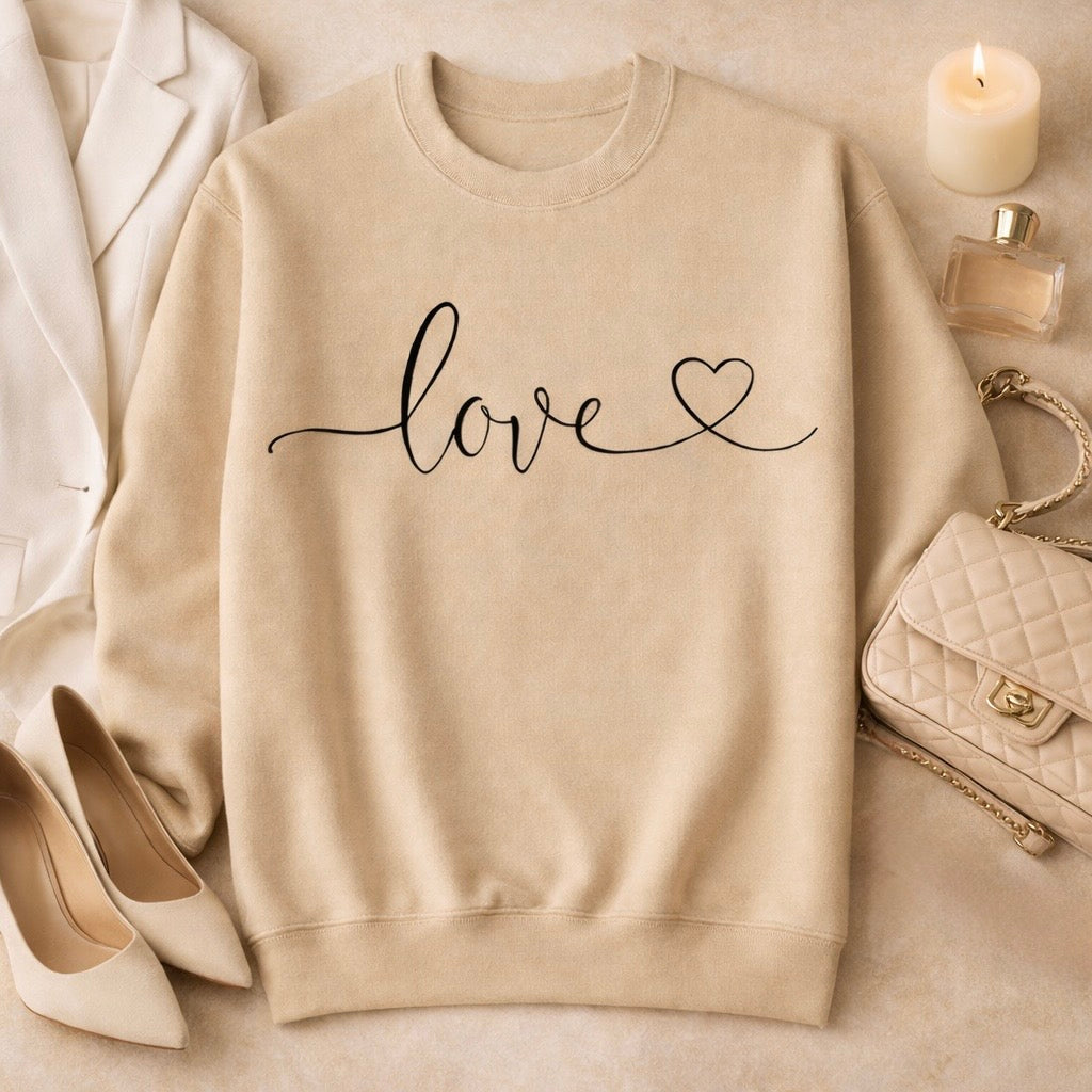 LOVE — The VOSSY Way Crewneck