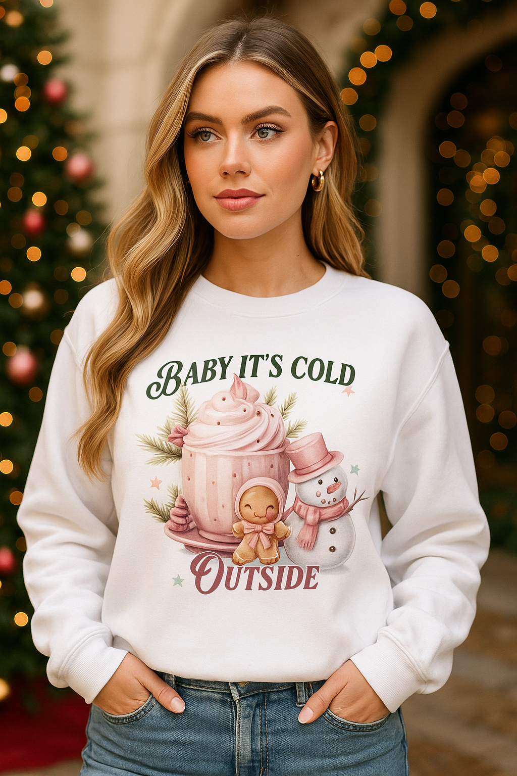 Baby It’s Cold Outside – Unisex Holiday Crewneck