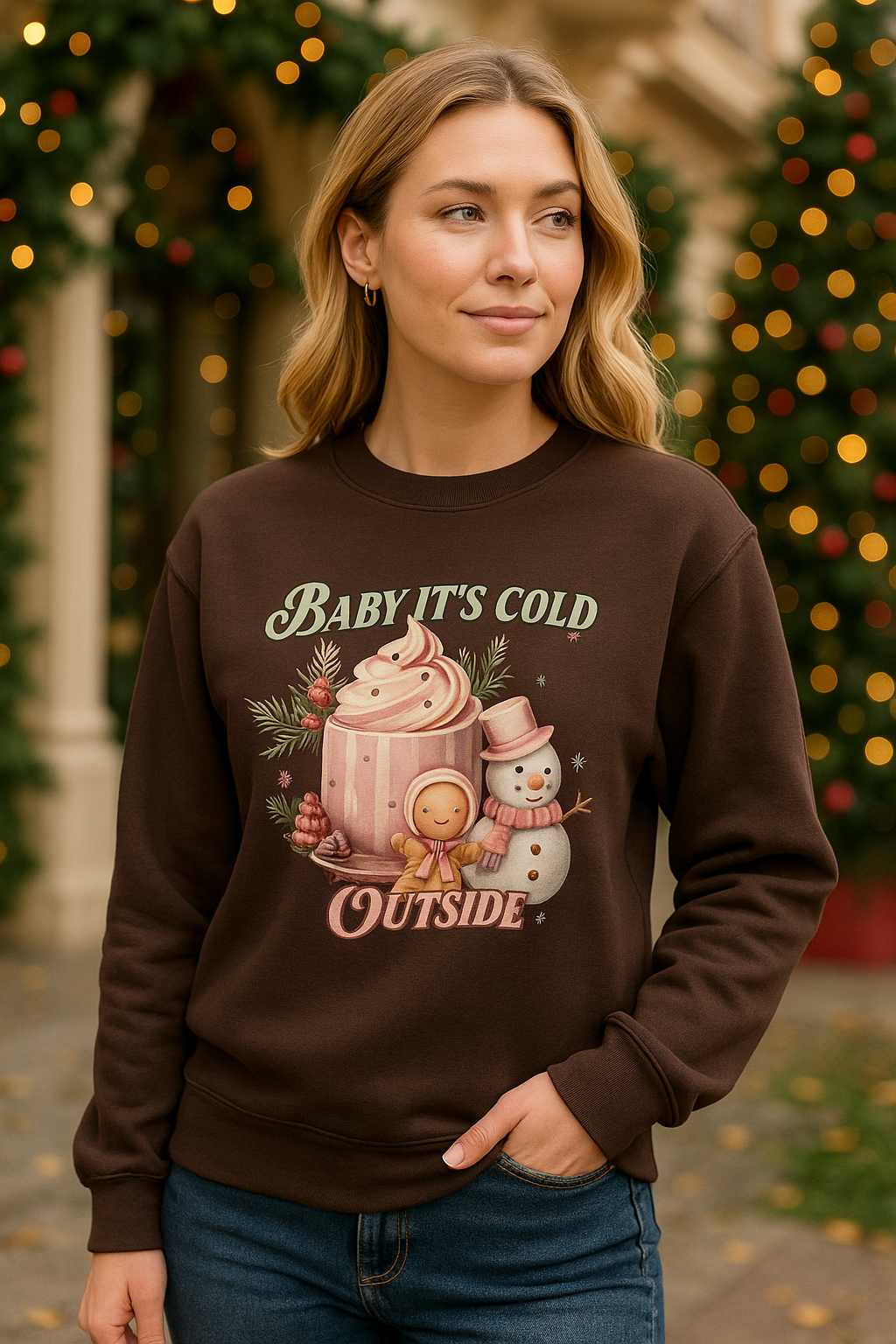 Baby It’s Cold Outside – Unisex Holiday Crewneck