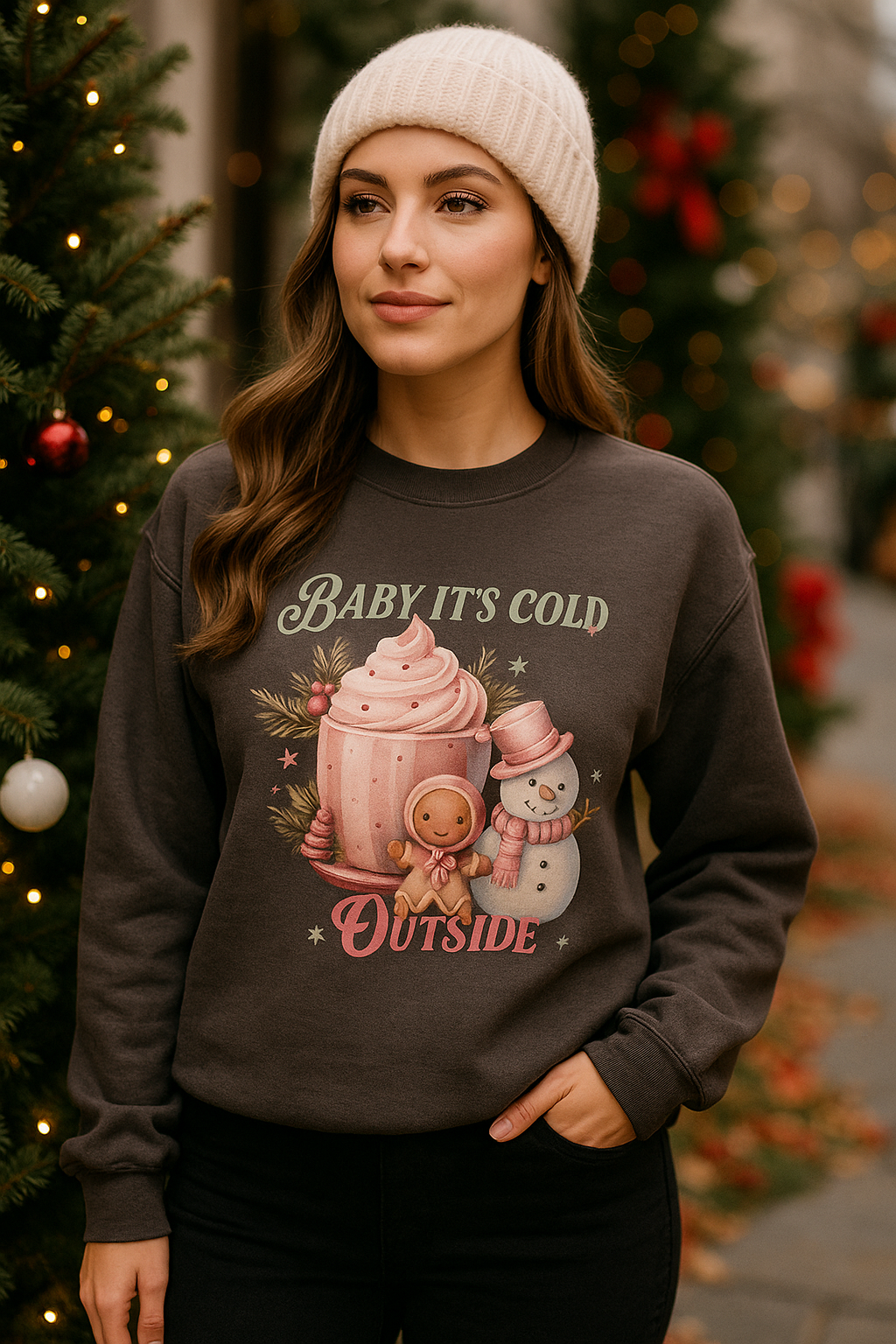 Baby It’s Cold Outside – Unisex Holiday Crewneck