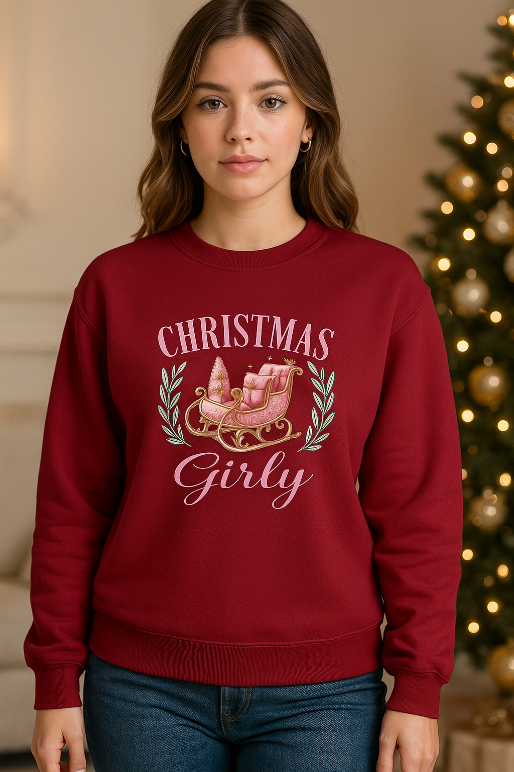 Christmas Girly Crewneck